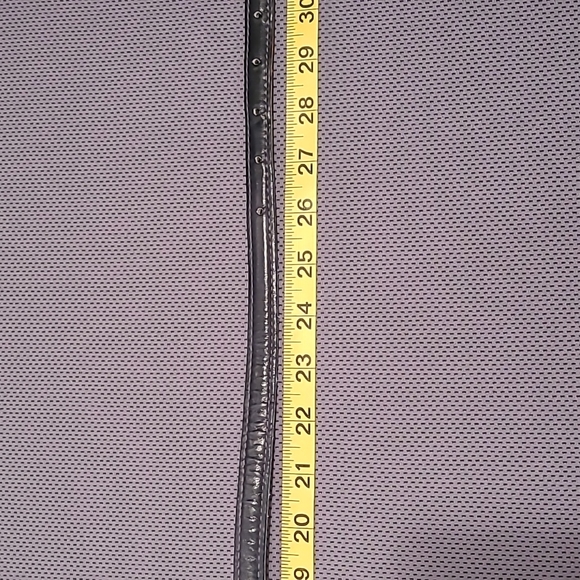 La Jolla Blue Leather Skinny Belt With Brass Buckle - Picture 10 of 14